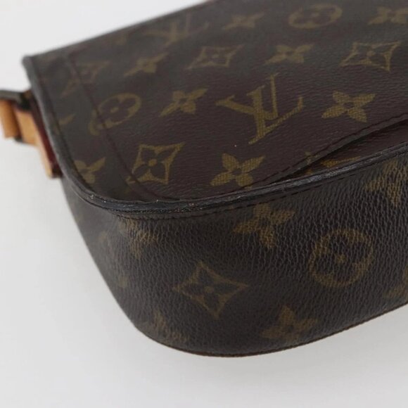LOUIS VUITTON Monogram Saint Cloud MM Shoulder Bag M51243 LV Auth BA5623 - Picture 4 of 16